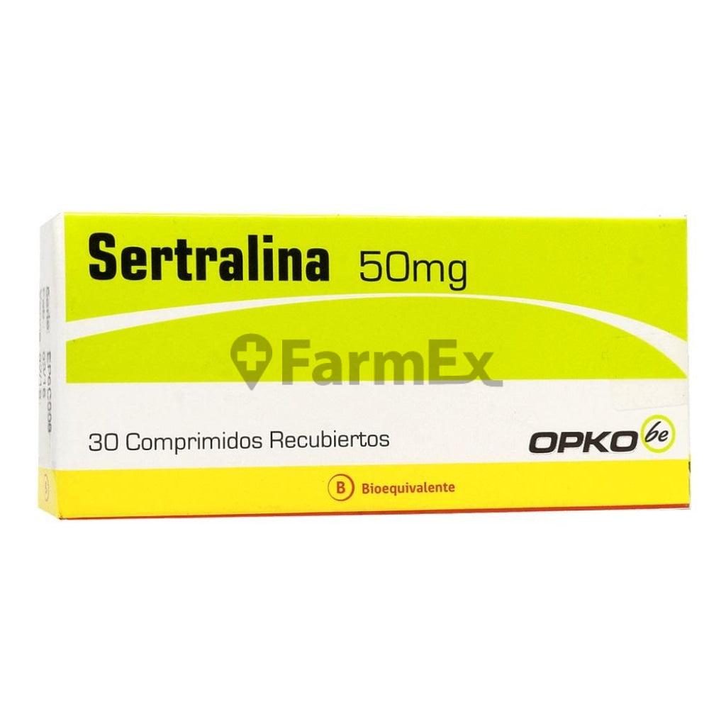 Sertralina 50 mg x 30 comp Opko